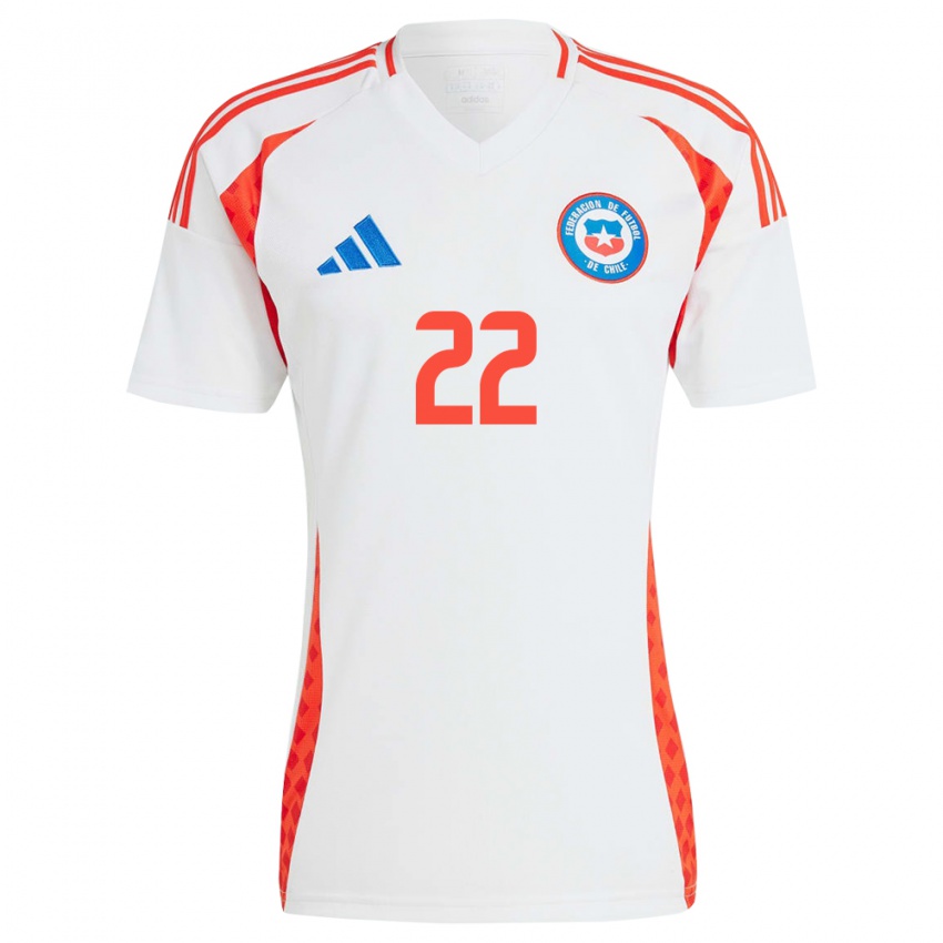 Niño Camiseta Chile Martín Maturana #22 Blanco 2ª Equipación 24-26 La Camisa Chile