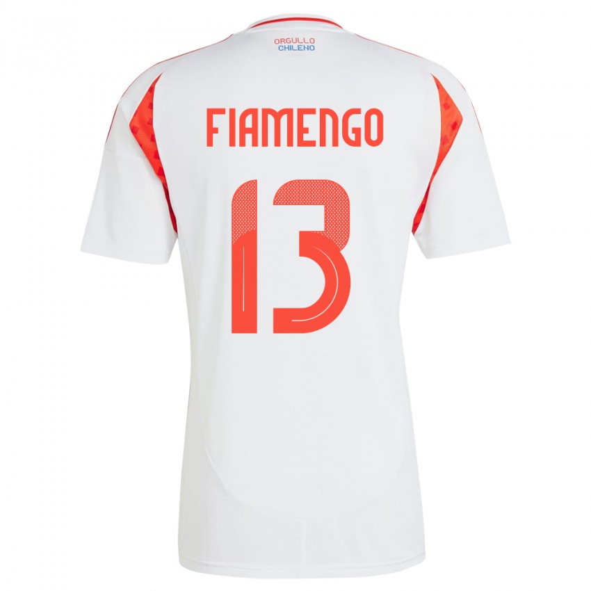 Niño Camiseta Chile Darko Fiamengo #13 Blanco 2ª Equipación 24-26 La Camisa Chile