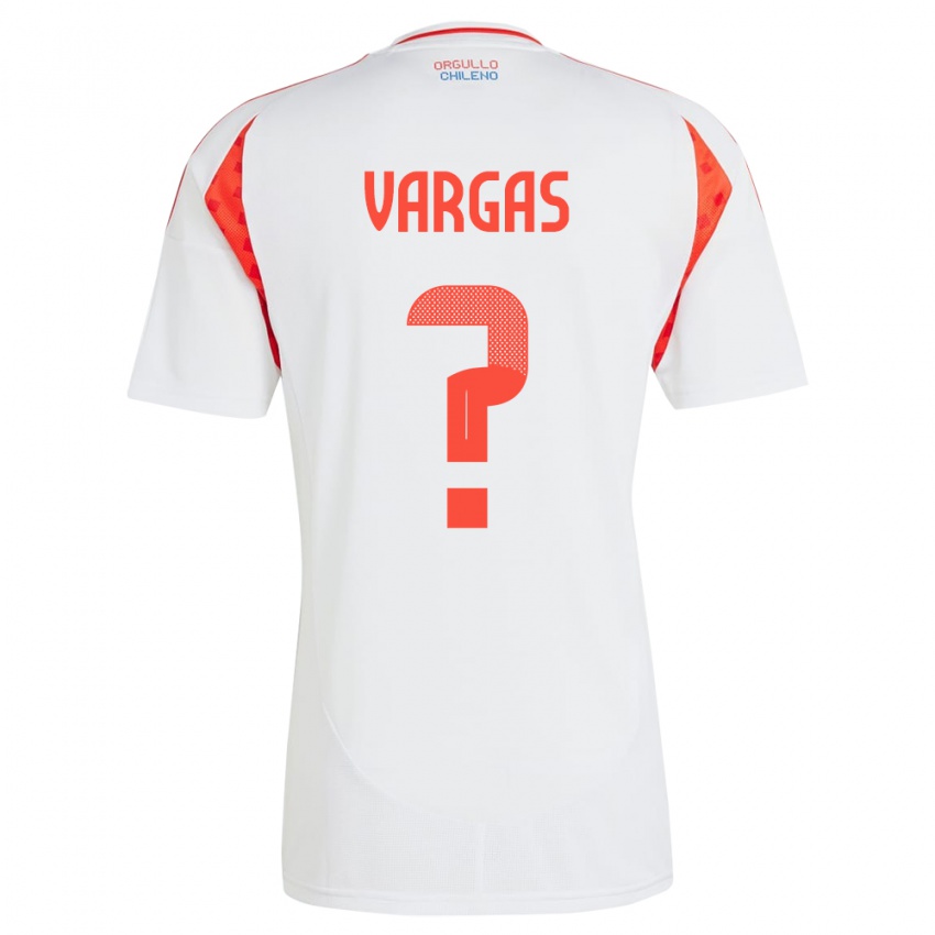 Niño Camiseta Chile Vicente Vargas #0 Blanco 2ª Equipación 24-26 La Camisa Chile