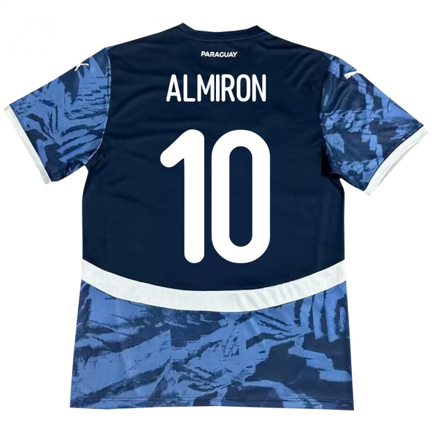 Niño Camiseta Paraguay Miguel Almirón #10 Azul 2ª Equipación 24-26 La Camisa Chile