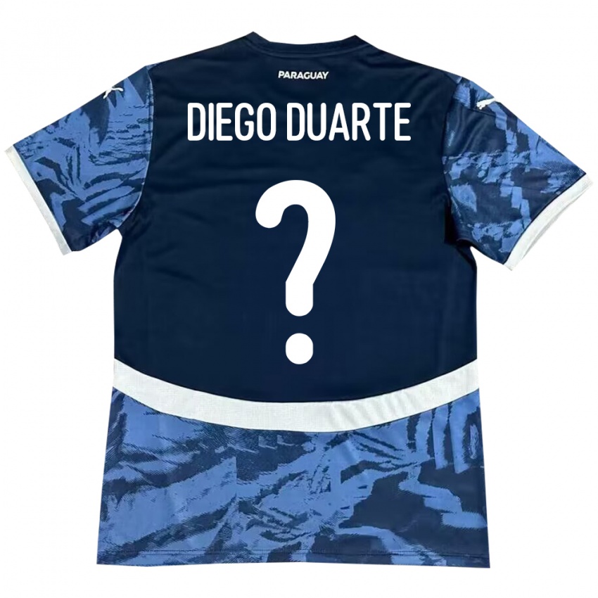 Niño Camiseta Paraguay Diego Duarte #0 Azul 2ª Equipación 24-26 La Camisa Chile