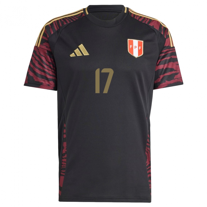 Niño Camiseta Perú Luis Advíncula #17 Negro 2ª Equipación 24-26 La Camisa Chile