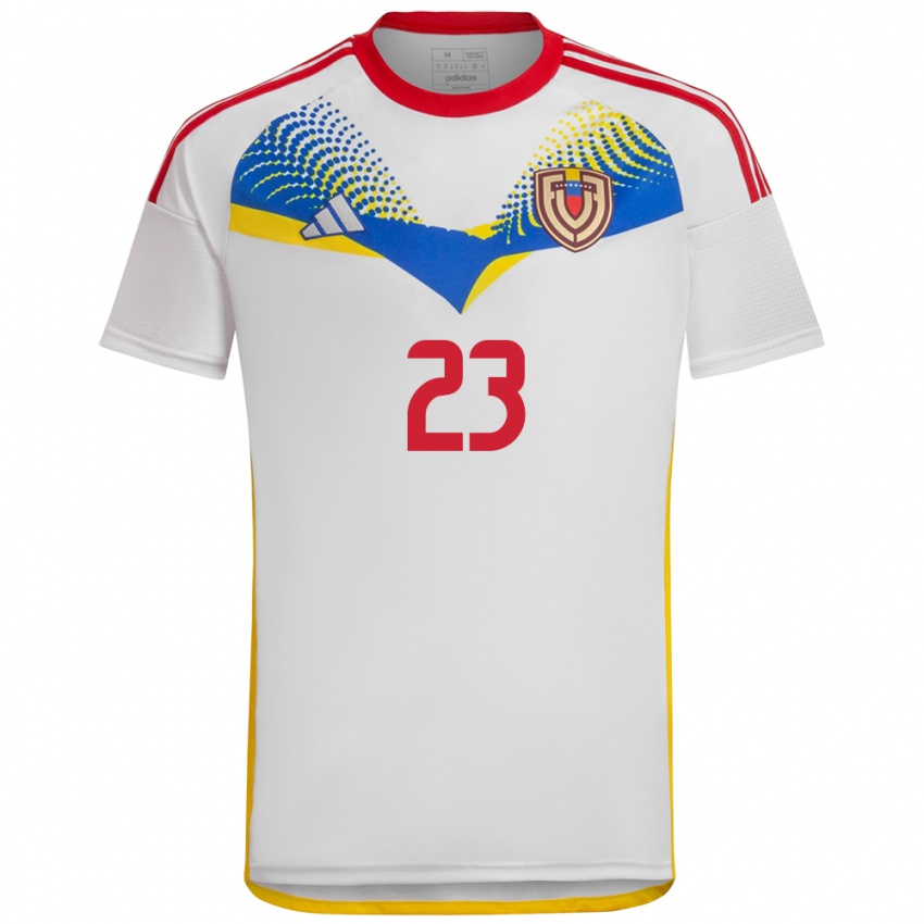 Niño Camiseta Venezuela Salomón Rondón #23 Blanco 2ª Equipación 24-26 La Camisa Chile