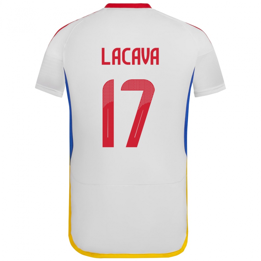 Niño Camiseta Venezuela Matías Lacava #17 Blanco 2ª Equipación 24-26 La Camisa Chile