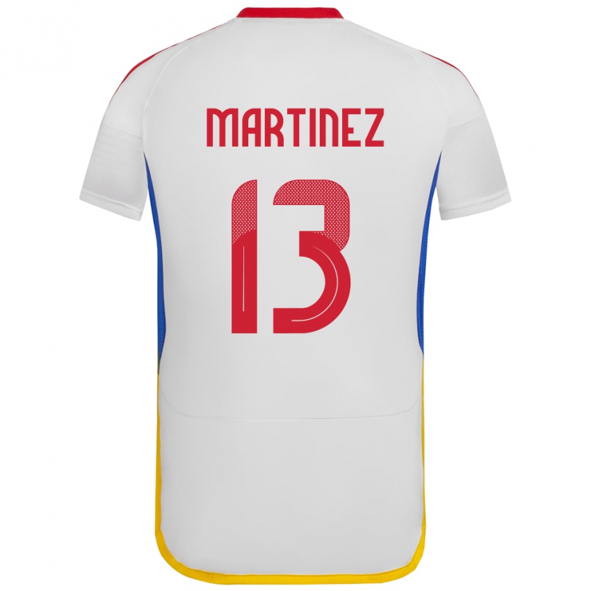 Niño Camiseta Venezuela José Martínez #13 Blanco 2ª Equipación 24-26 La Camisa Chile