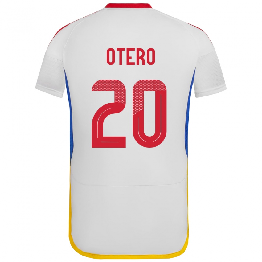 Niño Camiseta Venezuela Rómulo Otero #20 Blanco 2ª Equipación 24-26 La Camisa Chile