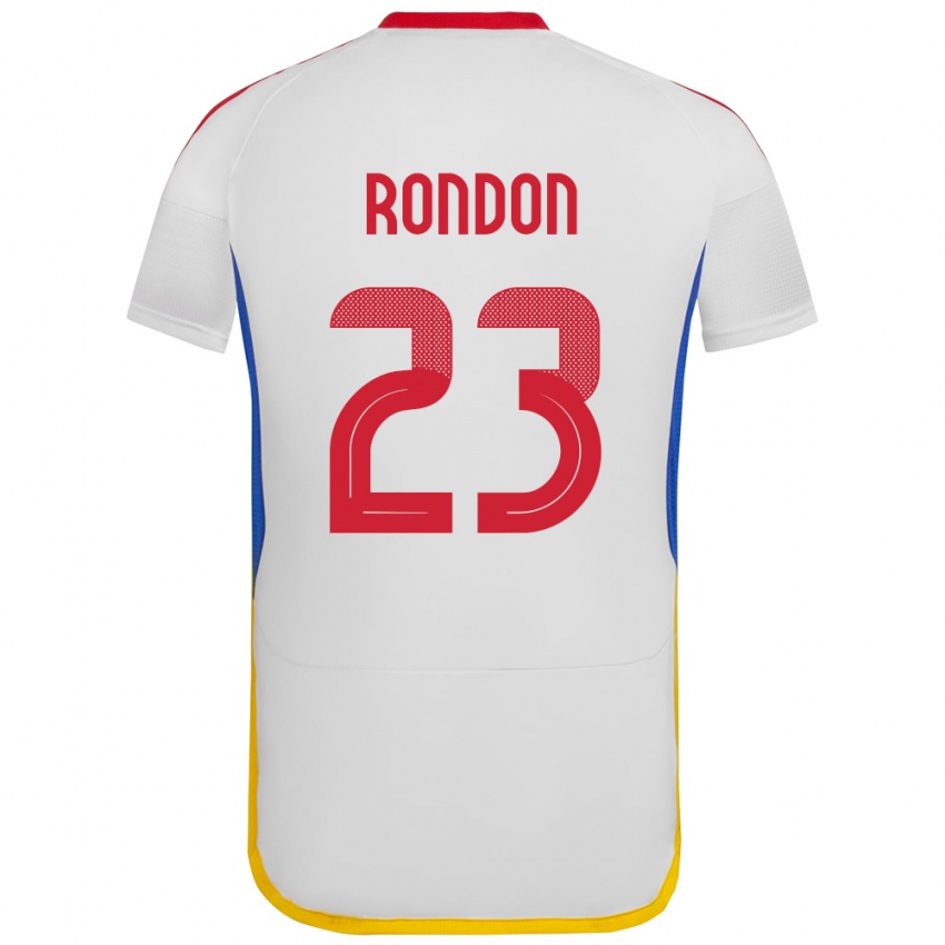 Niño Camiseta Venezuela Salomón Rondón #23 Blanco 2ª Equipación 24-26 La Camisa Chile