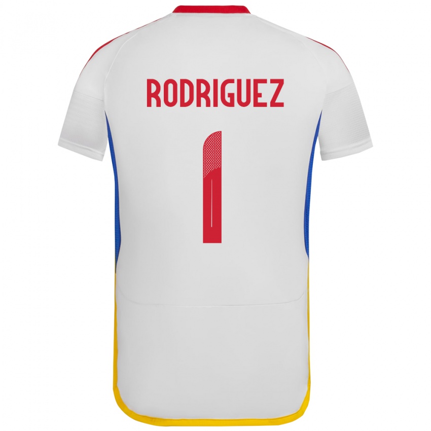 Niño Camiseta Venezuela Samuel Rodriguez #1 Blanco 2ª Equipación 24-26 La Camisa Chile