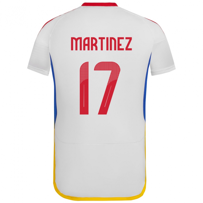 Niño Camiseta Venezuela David Martínez #17 Blanco 2ª Equipación 24-26 La Camisa Chile