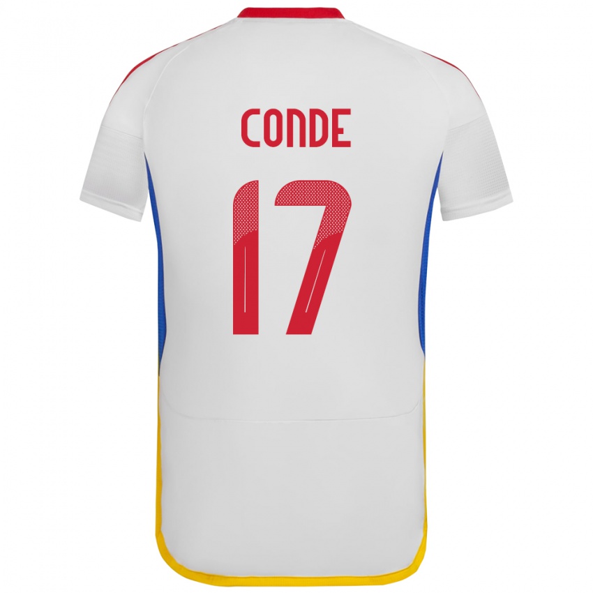 Niño Camiseta Venezuela Óscar Conde #17 Blanco 2ª Equipación 24-26 La Camisa Chile