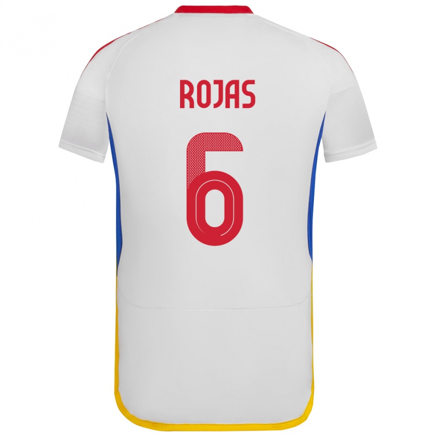 Niño Camiseta Venezuela Carlos Rojas #6 Blanco 2ª Equipación 24-26 La Camisa Chile