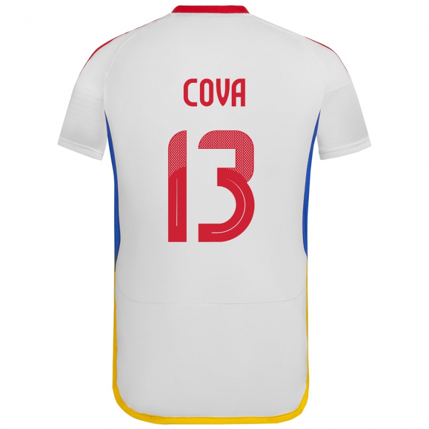 Niño Camiseta Venezuela Alejandro Cova #13 Blanco 2ª Equipación 24-26 La Camisa Chile