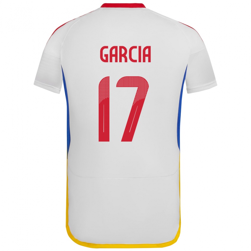 Niño Camiseta Venezuela Gabriela García #17 Blanco 2ª Equipación 24-26 La Camisa Chile