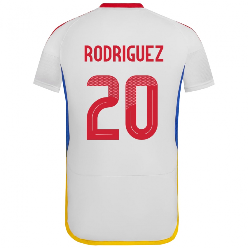 Niño Camiseta Venezuela Dayana Rodríguez #20 Blanco 2ª Equipación 24-26 La Camisa Chile