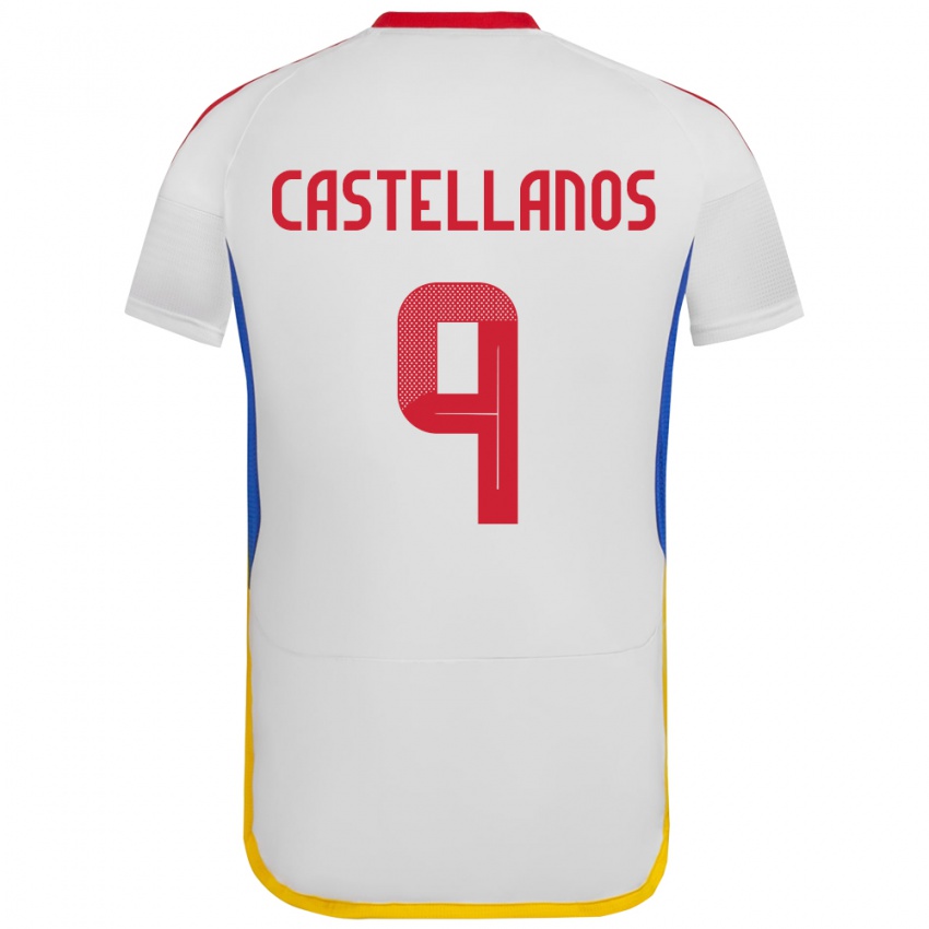 Niño Camiseta Venezuela Deyna Castellanos #9 Blanco 2ª Equipación 24-26 La Camisa Chile