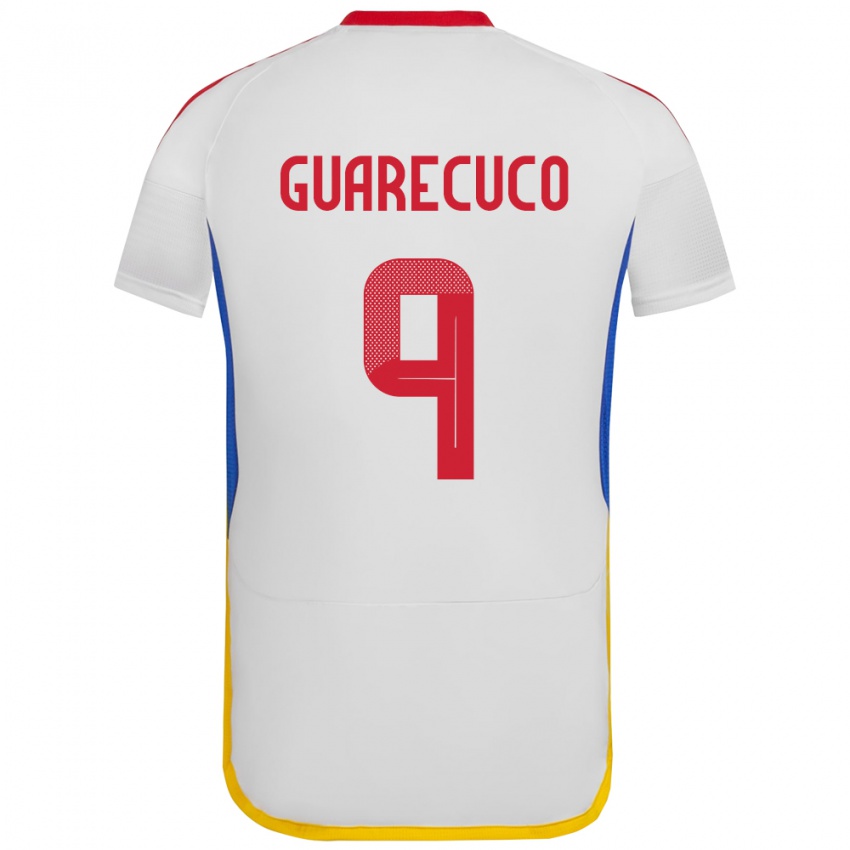 Niño Camiseta Venezuela Joemar Guarecuco #9 Blanco 2ª Equipación 24-26 La Camisa Chile