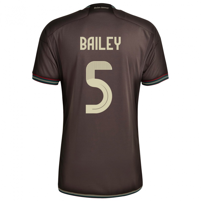 Niño Camiseta Jamaica Jade Bailey #5 Marrón Noche 2ª Equipación 24-26 La Camisa Chile