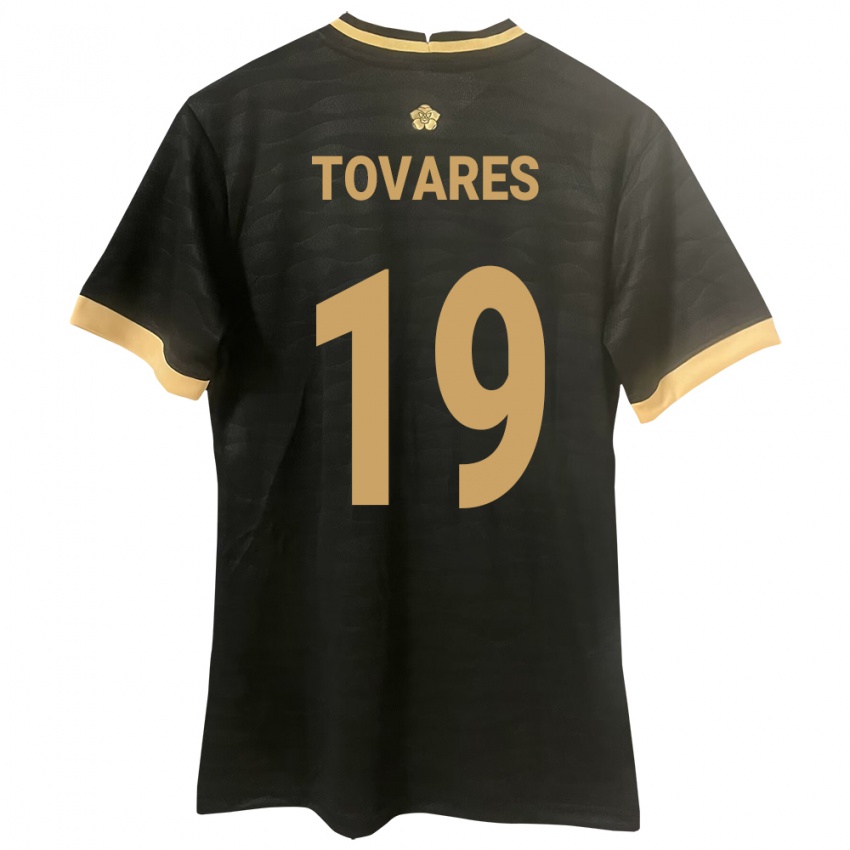 Niño Camiseta Panamá Kahir Tovares #19 Negro 2ª Equipación 24-26 La Camisa Chile