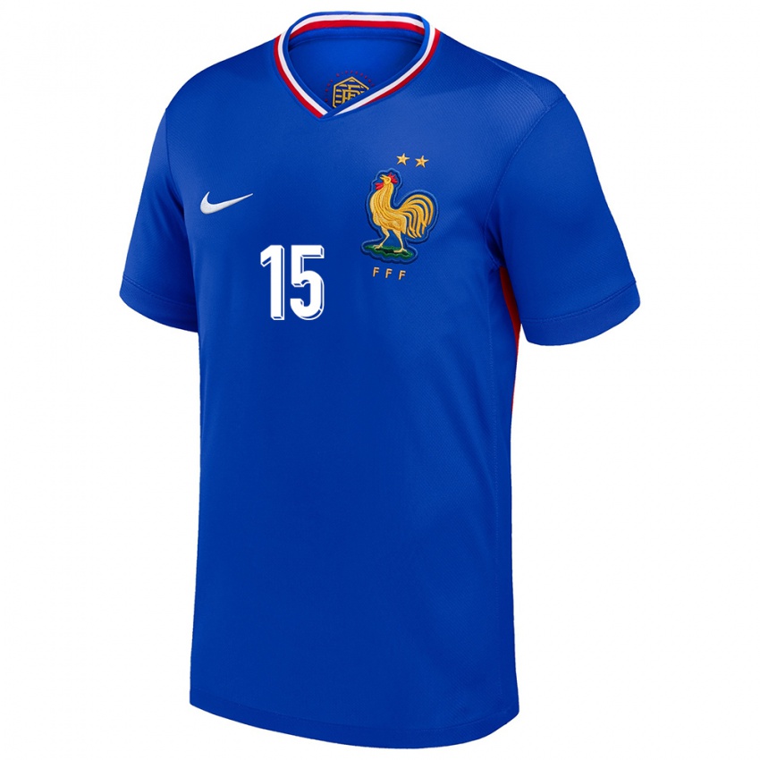 Hombre Camiseta Francia Kenza Dali #15 Azul 1ª Equipación 24-26 La Camisa Chile