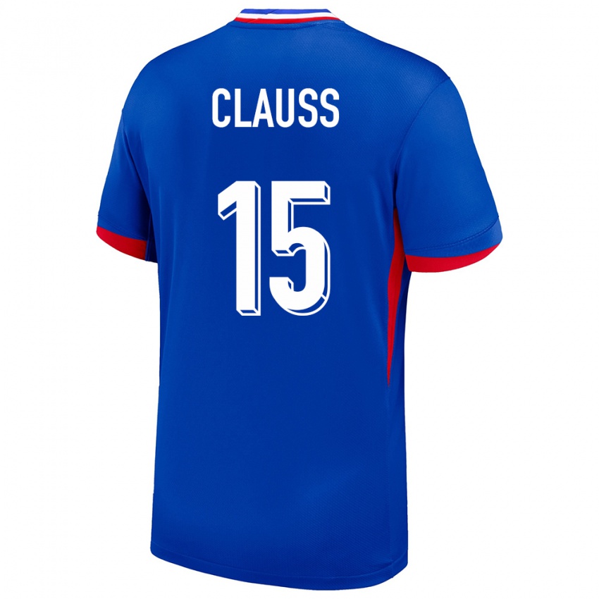 Hombre Camiseta Francia Jonathan Clauss #15 Azul 1ª Equipación 24-26 La Camisa Chile