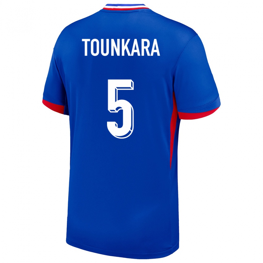 Hombre Camiseta Francia Aissatou Tounkara #5 Azul 1ª Equipación 24-26 La Camisa Chile