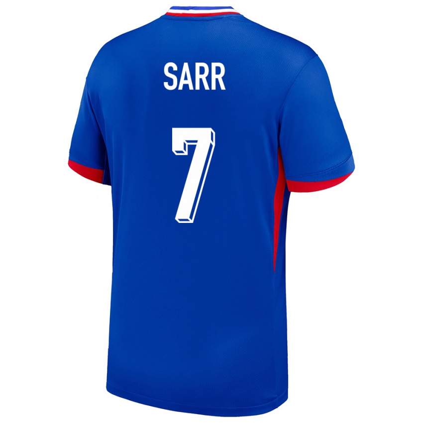 Hombre Camiseta Francia Ouleymata Sarr #7 Azul 1ª Equipación 24-26 La Camisa Chile