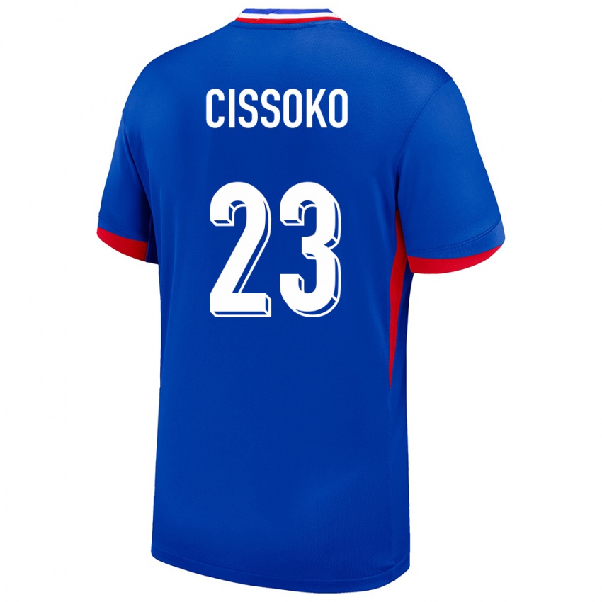 Hombre Camiseta Francia Hawa Cissoko #23 Azul 1ª Equipación 24-26 La Camisa Chile