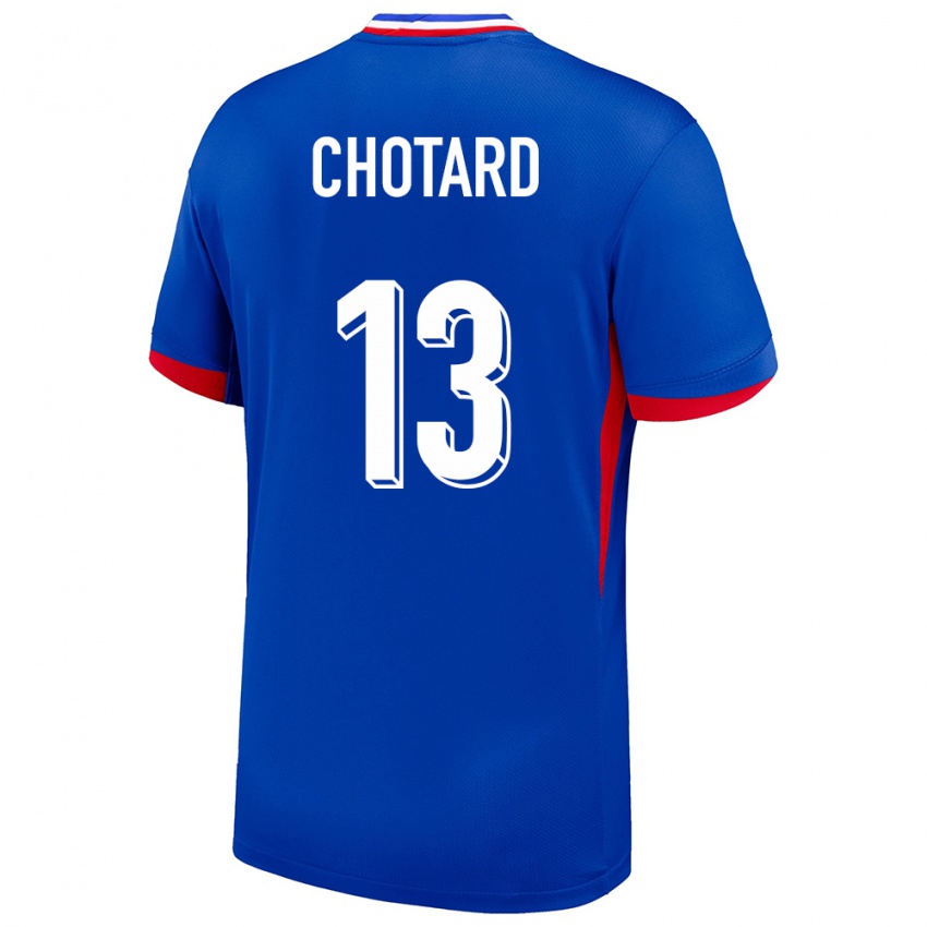 Hombre Camiseta Francia Joris Chotard #13 Azul 1ª Equipación 24-26 La Camisa Chile