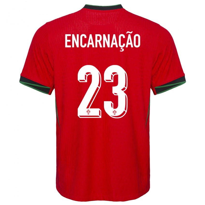 Hombre Camiseta Portugal Telma Encarnacao #23 Rojo 1ª Equipación 24-26 La Camisa Chile