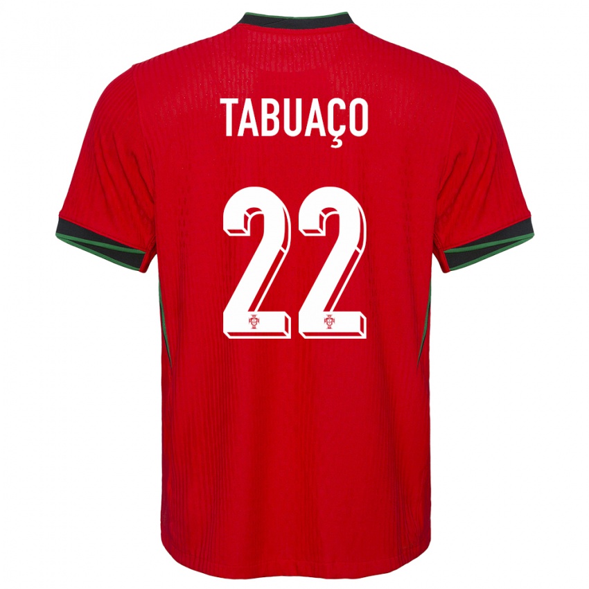 Hombre Camiseta Portugal Goncalo Tabuaco #22 Rojo 1ª Equipación 24-26 La Camisa Chile