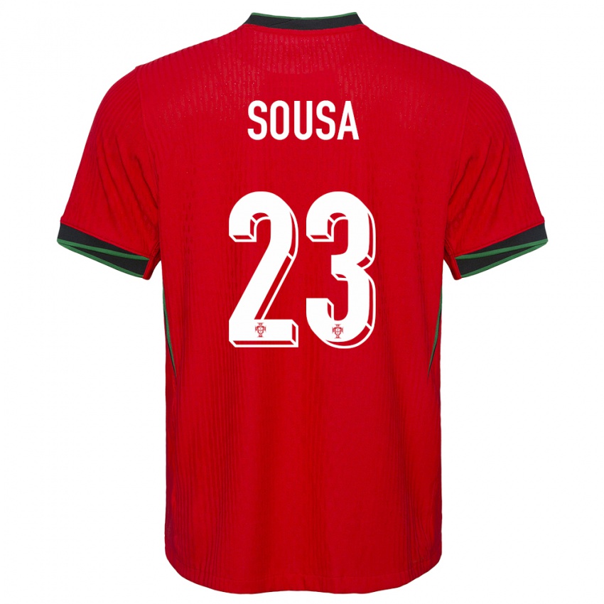 Hombre Camiseta Portugal Afonso Sousa #23 Rojo 1ª Equipación 24-26 La Camisa Chile