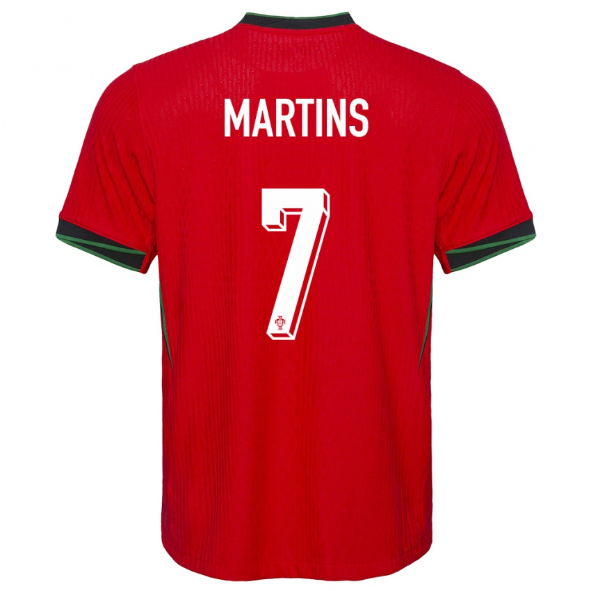 Hombre Camiseta Portugal Gil Martins #7 Rojo 1ª Equipación 24-26 La Camisa Chile