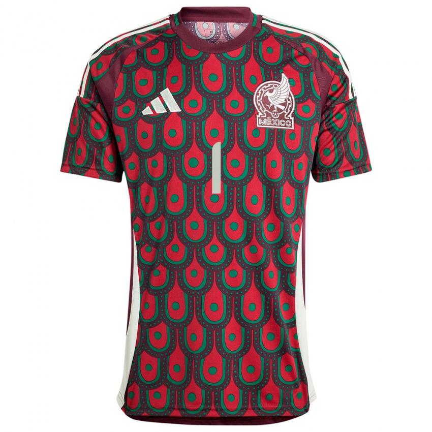 Hombre Camiseta México Alfredo Talavera #1 Granate 1ª Equipación 24-26 La Camisa Chile