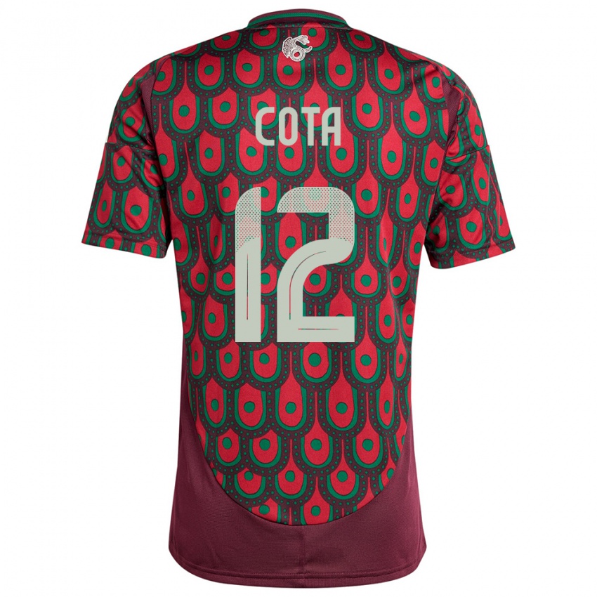 Hombre Camiseta México Rodolfo Cota #12 Granate 1ª Equipación 24-26 La Camisa Chile