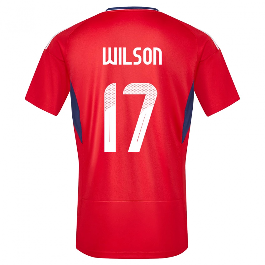 Hombre Camiseta Costa Rica Roan Wilson #17 Rojo 1ª Equipación 24-26 La Camisa Chile