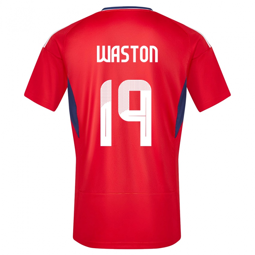 Hombre Camiseta Costa Rica Kendall Waston #19 Rojo 1ª Equipación 24-26 La Camisa Chile