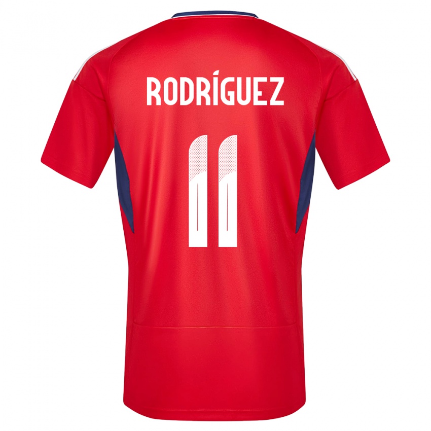 Hombre Camiseta Costa Rica Raquel Rodriguez #11 Rojo 1ª Equipación 24-26 La Camisa Chile