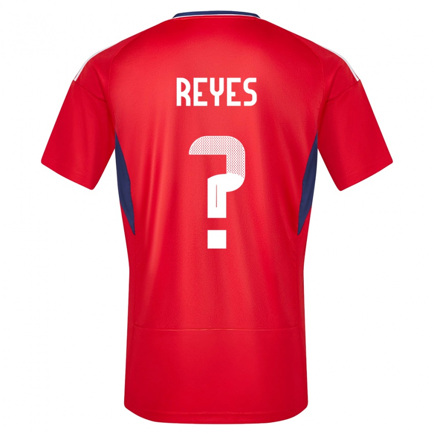 Hombre Camiseta Costa Rica Kenan Reyes #0 Rojo 1ª Equipación 24-26 La Camisa Chile