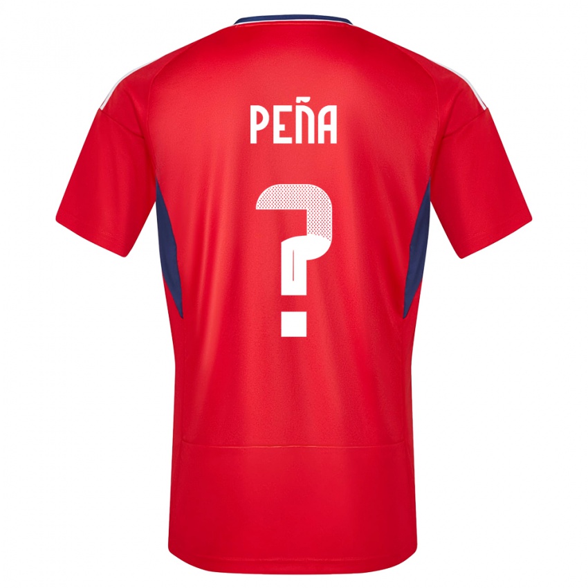 Hombre Camiseta Costa Rica Randy Pena #0 Rojo 1ª Equipación 24-26 La Camisa Chile