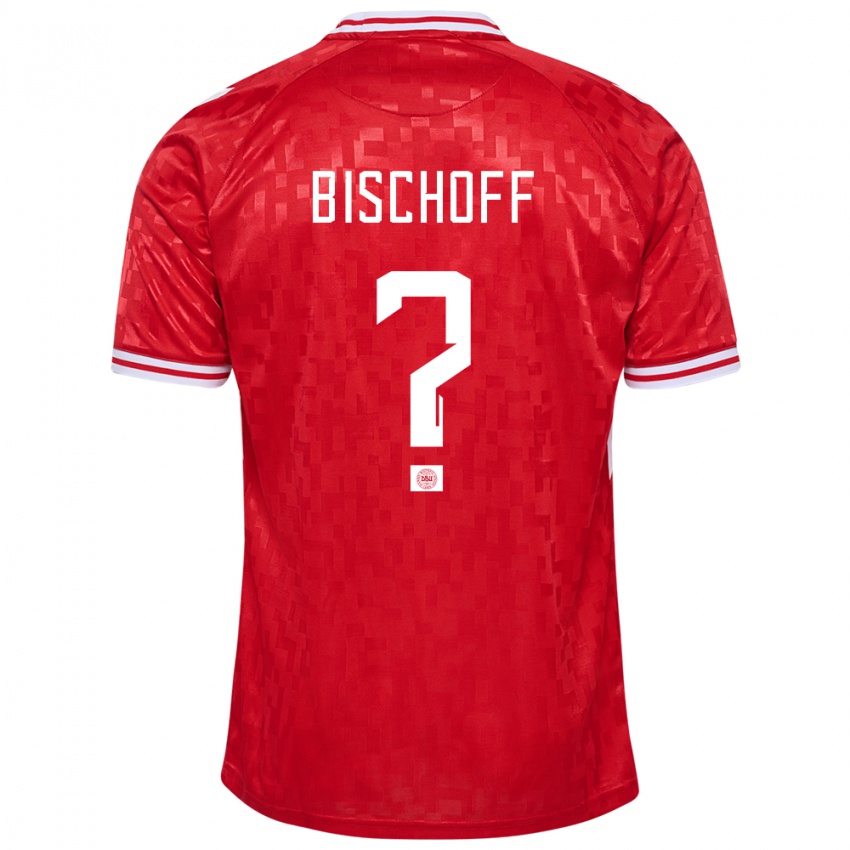 Hombre Camiseta Dinamarca Clement Bischoff #0 Rojo 1ª Equipación 24-26 La Camisa Chile