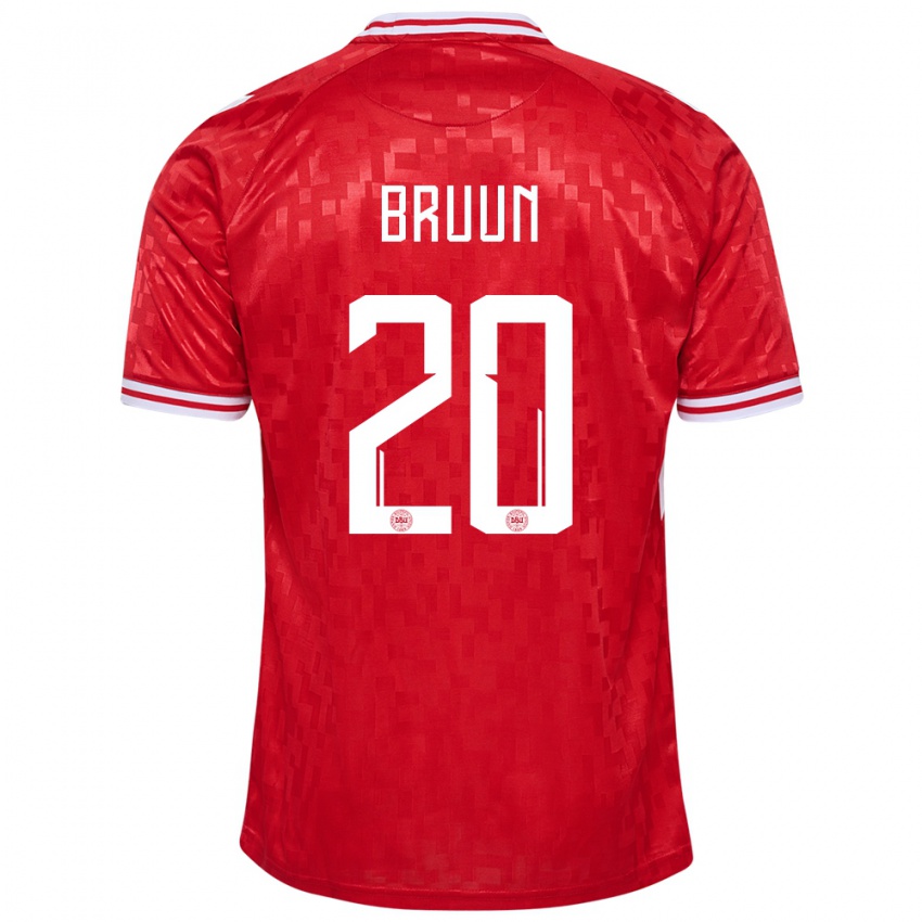 Hombre Camiseta Dinamarca Signe Bruun #20 Rojo 1ª Equipación 24-26 La Camisa Chile