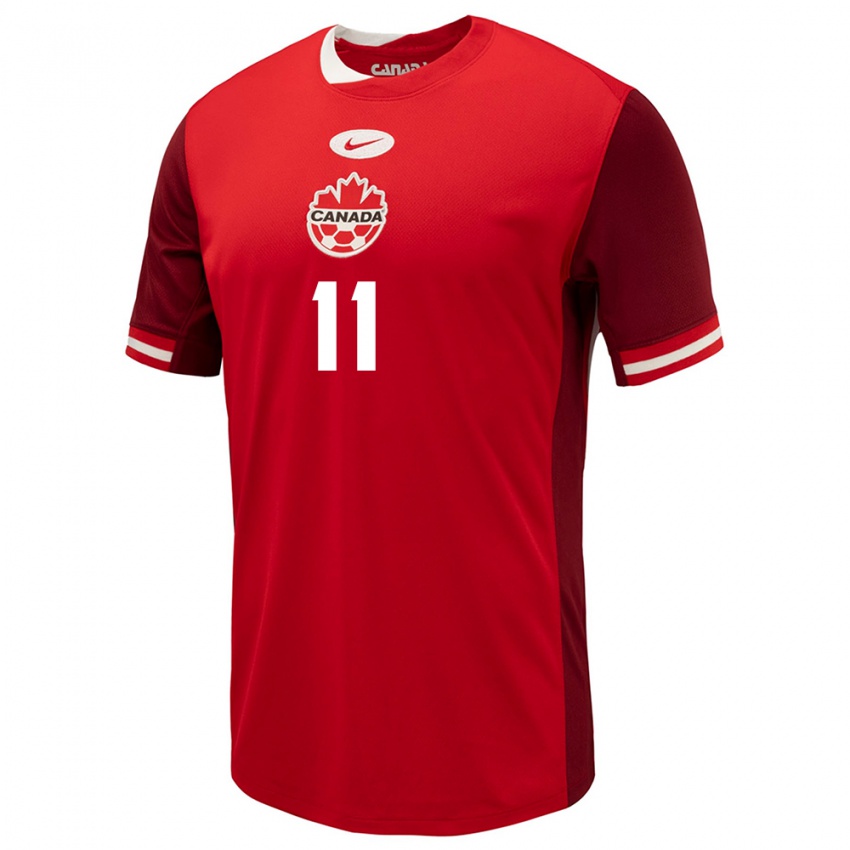 Hombre Camiseta Canadá Desiree Scott #11 Rojo 1ª Equipación 24-26 La Camisa Chile