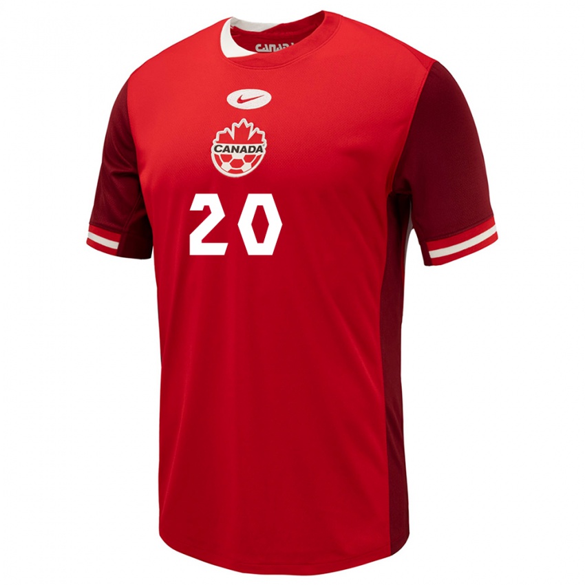 Hombre Camiseta Canadá Cloe Lacasse #20 Rojo 1ª Equipación 24-26 La Camisa Chile