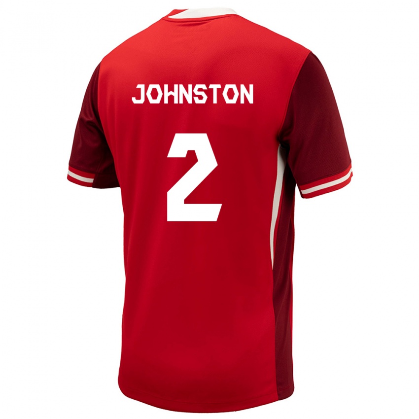 Hombre Camiseta Canadá Alistair Johnston #2 Rojo 1ª Equipación 24-26 La Camisa Chile