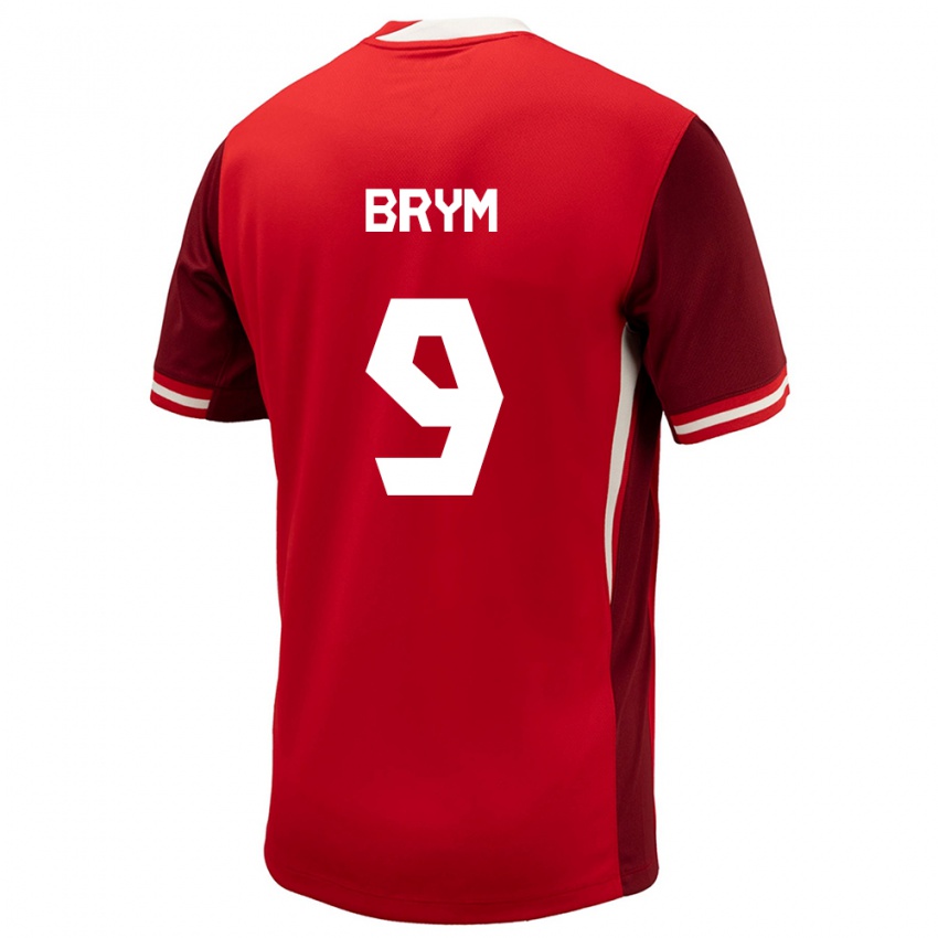 Hombre Camiseta Canadá Charles Andreas Brym #9 Rojo 1ª Equipación 24-26 La Camisa Chile