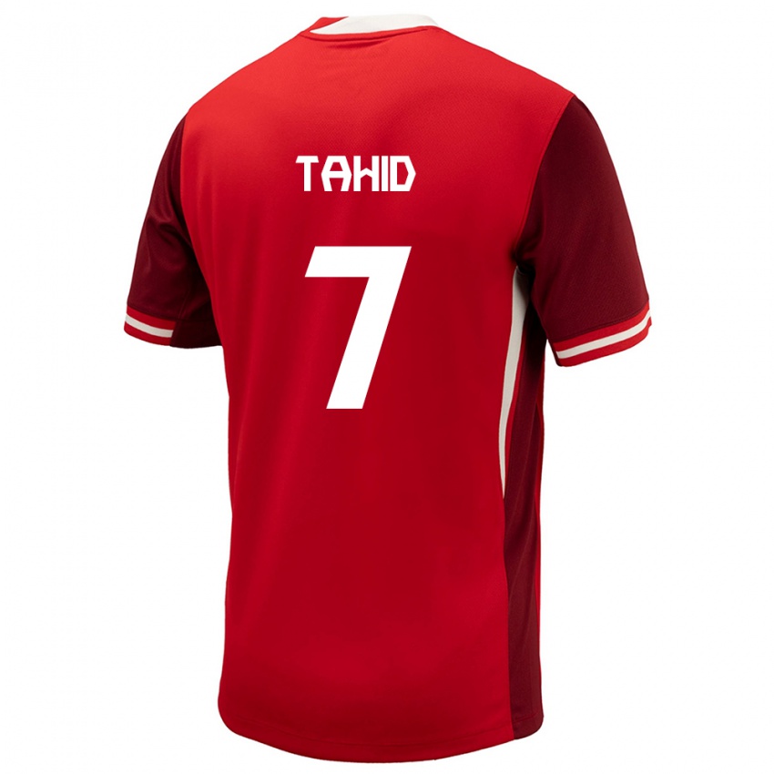 Hombre Camiseta Canadá Taryck Tahid #7 Rojo 1ª Equipación 24-26 La Camisa Chile