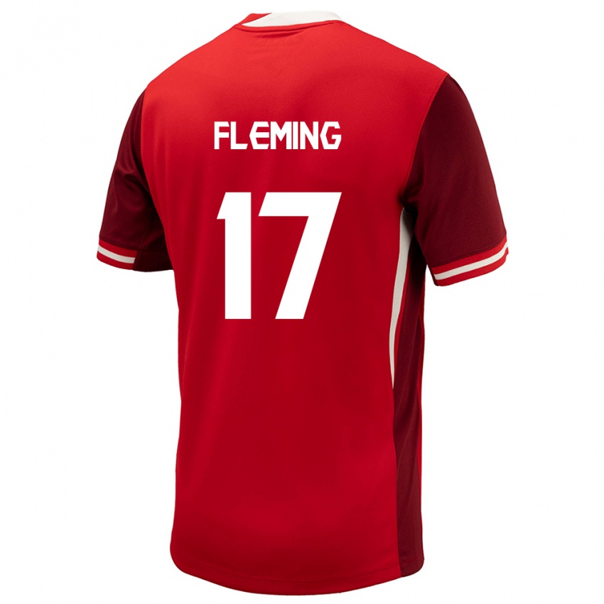 Hombre Camiseta Canadá Jessie Fleming #17 Rojo 1ª Equipación 24-26 La Camisa Chile