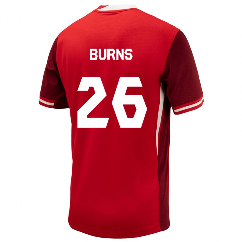 Hombre Camiseta Canadá Zoe Burns #26 Rojo 1ª Equipación 24-26 La Camisa Chile