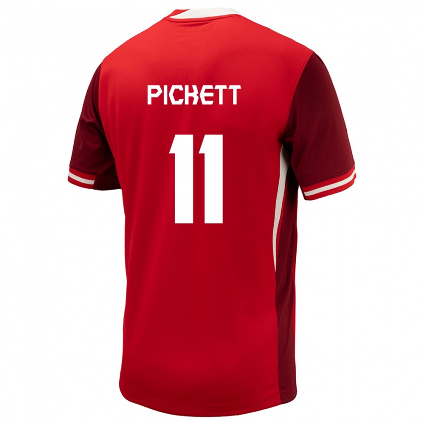 Hombre Camiseta Canadá Victoria Pickett #11 Rojo 1ª Equipación 24-26 La Camisa Chile