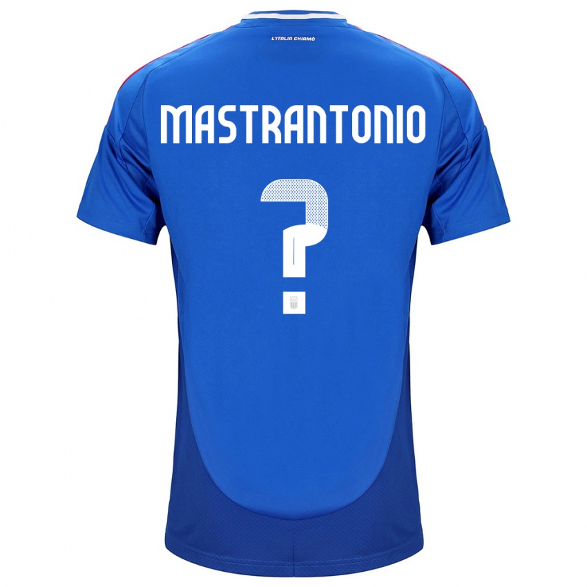 Hombre Camiseta Italia Davide Mastrantonio #0 Azul 1ª Equipación 24-26 La Camisa Chile